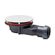 Sifon cadita dus / pardoseala Wirquin SlimPlus extra plat h=40 mm, corp ABS, anti miros, filtru de par, iesire Ø40 mm, debit 34 l/min, alb mat, 187 x 60 x Ø118 mm