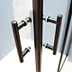 Cabina de dus Sanotechnik Elite Ecoblack, patrata, sticla 6 mm, Easy-Clean, profile aluminiu negre mate, 90 x 90 x 208 cm