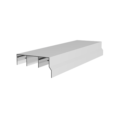 Profil de ghidare dublu sistem, SCL 80 AY, aluminiu, cornisa, 4 m