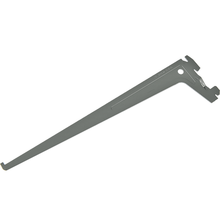 Suport PRO pentru rafturi din lemn, metal sau sticla, L: 300 mm, gri