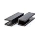 Profil gard WPC, lemn compozit, gri, 48 x 38 x 3000 mm