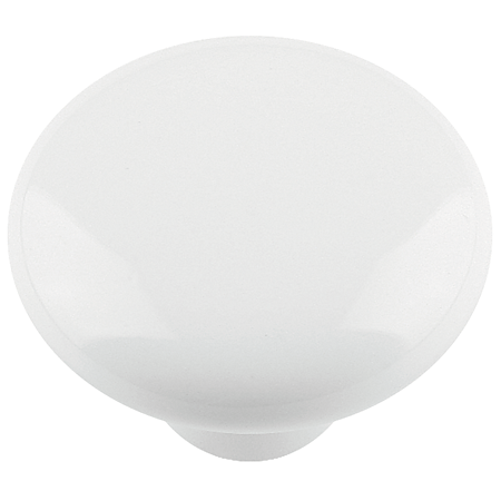 Buton rotund Teko, plastic, alb, 36 mm