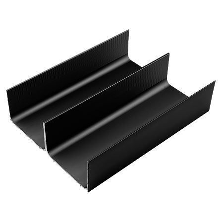 Profil dublu organizator pentru sertar Scilm, antracit, 4200 mm lungime, 150 mm latime, 51 mm inaltime 