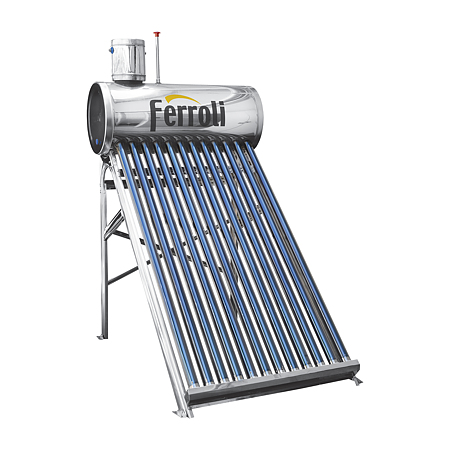 Panou solar nepresurizat Ferroli EcoSole 18, rezervor inox, 180 l