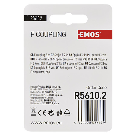 Adaptor TV F dublu tata Emos Adaptor TV F dublu tata Emos