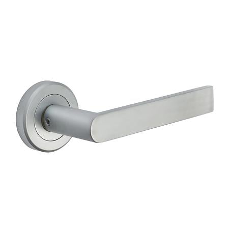 Maner usa de interior pe rozeta rotunda Osprey Yale, zinc, crom satinat, 40 mm