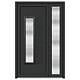 Usa PVC pentru intrare, antracit, 130 x 200 cm, 5 camere, dreapta
