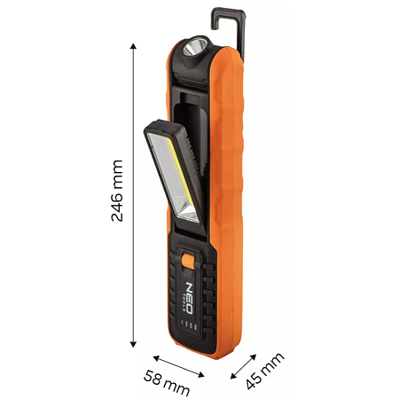 Lampa de lucru 2in1 cu acumulator Neo Tools, 5 W, portabila, 500 lm
