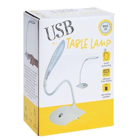 Lampa de birou, plastic, alb, inaltime 44 cm Lampa de birou, plastic, alb, inaltime 44 cm