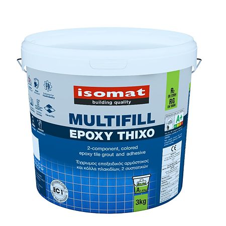 Chit de rosturi gresie si faianta ISOMAT Multifill Epoxy Thixo, alb, interior, 3 kg