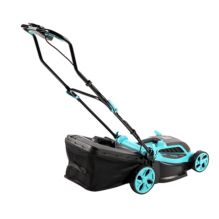 Masina electrica de tuns gazon Detoolz DZSE229, alimentare cu acumulator, 18 V, 4 Ah, 38 cm, fara acumulator si incarcator inclus