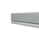Plinta parchet cu suport led Jad 100, polimer dur, alb, 2200 x 100 x 16 mm