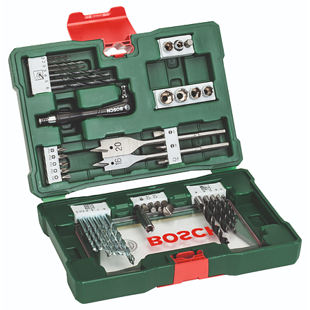 Set burghie si capete de surubelnita Bosch V-Line, 41 piese