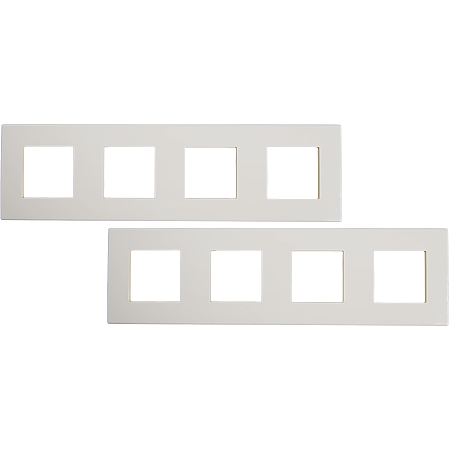 Rama decor 4 module Dahlia, Gewiss GW35904AW, alb