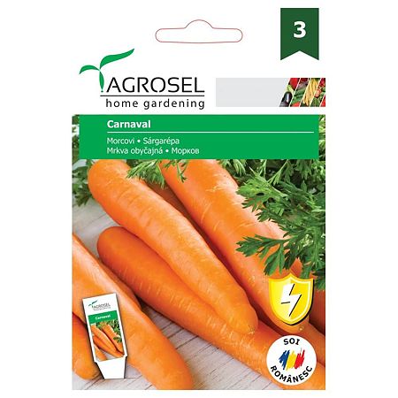Seminte de morcovi Carnaval Agrosel, 6 g