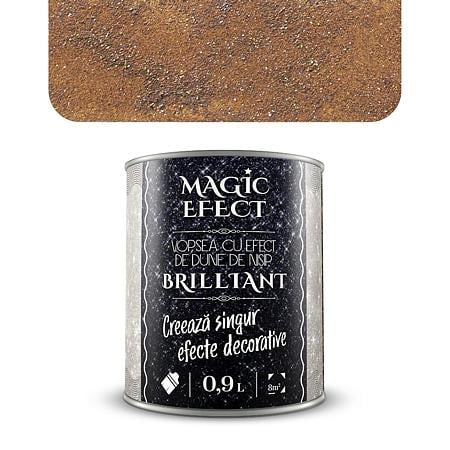 Pachet vopsea decorativa, interior, Magic Efect Brilliant, efect dune de nisip, C07, 1 + 1 + pensula