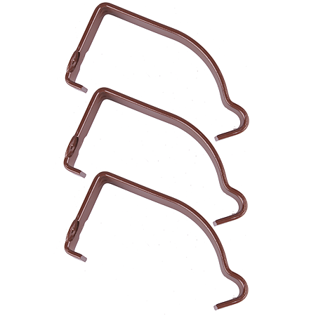 Carlig aplicat jgheab, metalic, 125 mm, maro RAL 8017 Carlig aplicat jgheab, metalic, 125 mm, maro RAL 8017