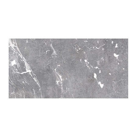 Gresie interior/exterior Cesarom Etna, portelanata, rectificata, gri, mat, decor piatra, clasa aderenta R10, PEI 4, 60 x 30 cm