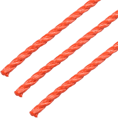 Franghie rasucita, orange, 8 mm