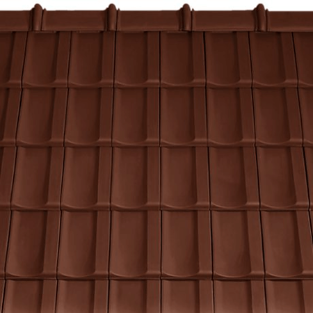 Tigla de baza ceramica Tondach Bolero, engoba 11 - maro satinat, 30 x 50 cm