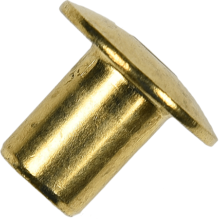 Piulita infundata cilindrica, otel zincat galben, D: 15, M6 x 10 mm