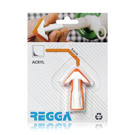 Aplicator sigilant acrilic Regga, portocaliu, forma plata, 5 mm