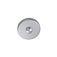 Set manere cu rozeta usi WC Gato Clara, 50 mm, reversibile, aluminiu, argintiu