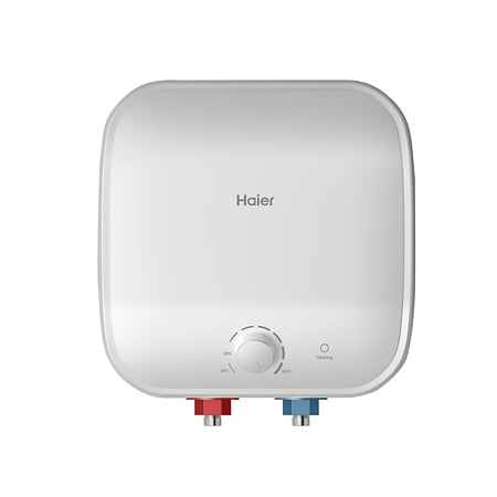 Boiler electric 15 l Haier ES15V-SQM1, 1500 W, montaj mural deasupra chiuvetei, fara serpentine, 1 rezervor, protectie umiditate IPX4, alb, 7 kg, 360 x 340 x 360 mm