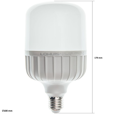 Bec LED Lohuis, tubulat T100, E27, 30 W, 2950 lm, lumina rece 6500 K