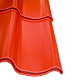 Tigla metalica Sibel culoare: rosu RAL 3009, L= 1,095 m