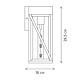 Aplica HELENA 3, KL133009, 1xE27, negru, transparent