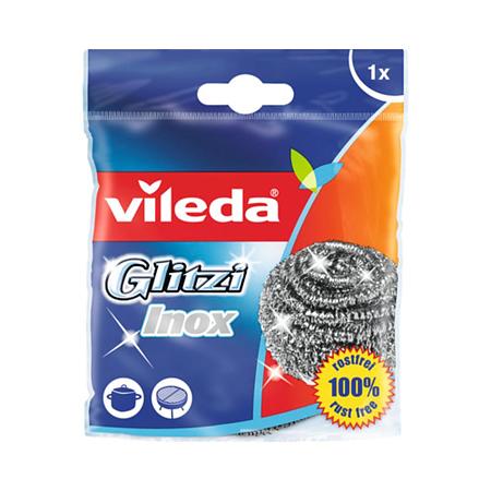 Burete spirala vase Vileda, inox, 1 bucata