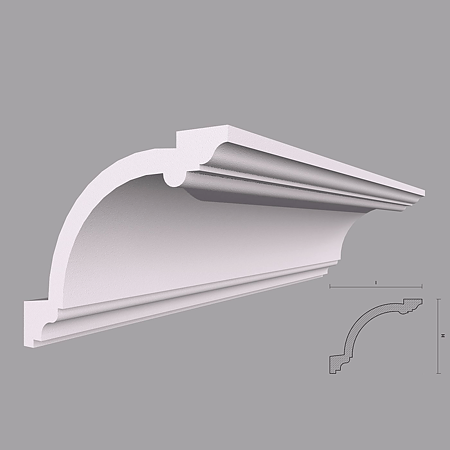 Bagheta decorativa de colt polistiren, BC31 XPS Akfix 2000 x 125 x 155 mm Bagheta decorativa de colt polistiren, BC31 XPS Akfix 2000 x 125 x 155 mm