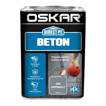 Email Oskar Direct pe beton, gri antracit, interior/exterior, 0,75 l 