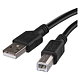 Cablu transfer date USB 2.0 Emos, tata A - tata B, 2 m 