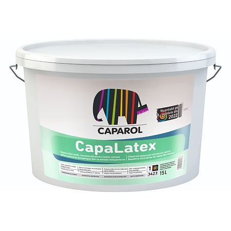 Vopsea lavabila interior Caparol CapaLatex Baza 1, alb, 15 l
