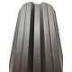 Sipca metalica gard Tisa, maro, RAL 8019, mat, 0.5 mm, 1500 x 115 mm, 25 bucati + 50 bucati surub autoforant