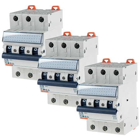 Intrerupator automat GW92166, Gewiss, 3P, 10A
