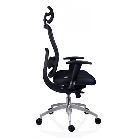 Scaun birou ergonomic Oklahoma, tapiterie textila, negru, picioare de aluminiu, inaltime de 123-131 cm Scaun birou ergonomic Oklahoma, tapiterie textila, negru, picioare de aluminiu, inaltime de 123-131 cm