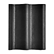 Tigla de beton Donau, antracit briliant sau negru, 33 x 42 cm