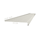 Glaf metalic exterior Caretta Briliant Z250, otel, alb, RAL 9002, 3000 x 250 mm