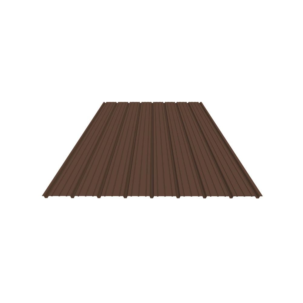 Tabla cutata zincata G10, maro RAL 8017, inaltime cuta 10 mm, 2000 x 910 x 0.40 mm