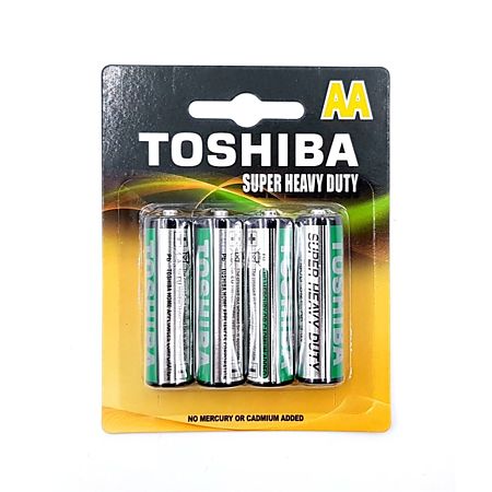 Baterii Toshiba Super Heavy Duty, zinc, AA/R6, blister 4 bucati
