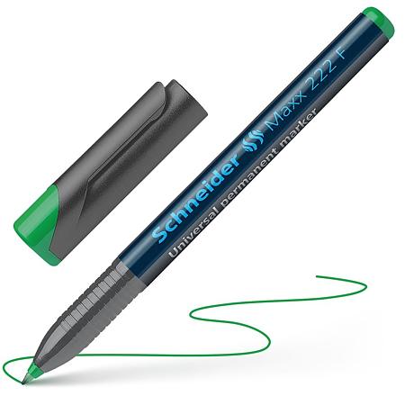 Marker permanent Schneider OHP 222, verde, 0.7 mm