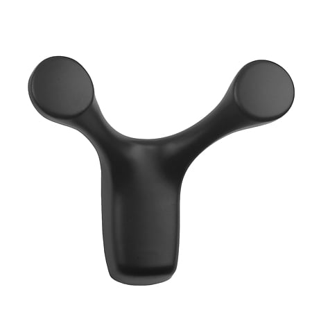 Cuier metalic Horns 561 Teko, aluminiu, negru mat, 60 x 77 mm