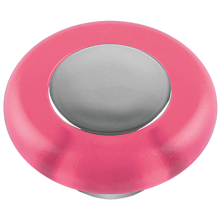 Buton Tor Teko 8145-B, plastic, roz/gri, 37 mm