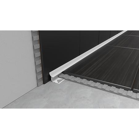 Profil de colt interior pentru faianta, Set Prod, PVC, crem uni, 1015, 2,5 m