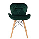 Scaun bucatarie / living Eliza, tapitat, catifea, verde, cadru de lemn, max. 110 Kg., 73 x 47 cm Scaun bucatarie / living Eliza, tapitat, catifea, verde, cadru de lemn, max. 110 Kg., 73 x 47 cm
