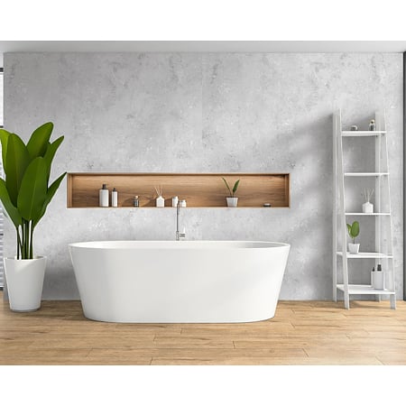 Panou decorativ SPC Kronospan Rocko Concrete R109, impermeabil, gri, 2800 x 1230 x 4 mm
