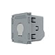 Modul intrerupator inteligent EC simplu tactil Livolo VL-FC1Z2-2G, gri, 46.5 x 46.5 x 37 mm